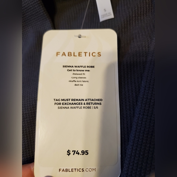 Fabletics Sienna Waffle Robe NWT - Picture 7 of 11